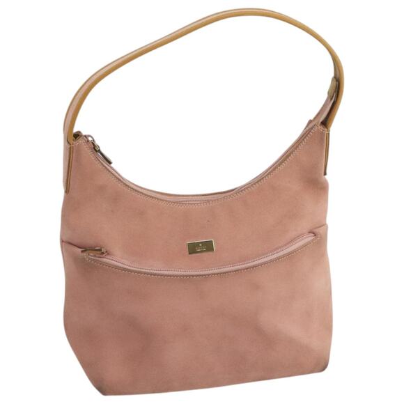 GUCCI Hand Bag Suede Pink Gold 001 3386 001 3386 - Picture 1 of 16